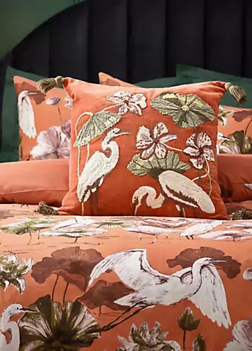 Wylder Coral Kushiro 180 Thread Count Duvet Cover Set | Kaleidoscope