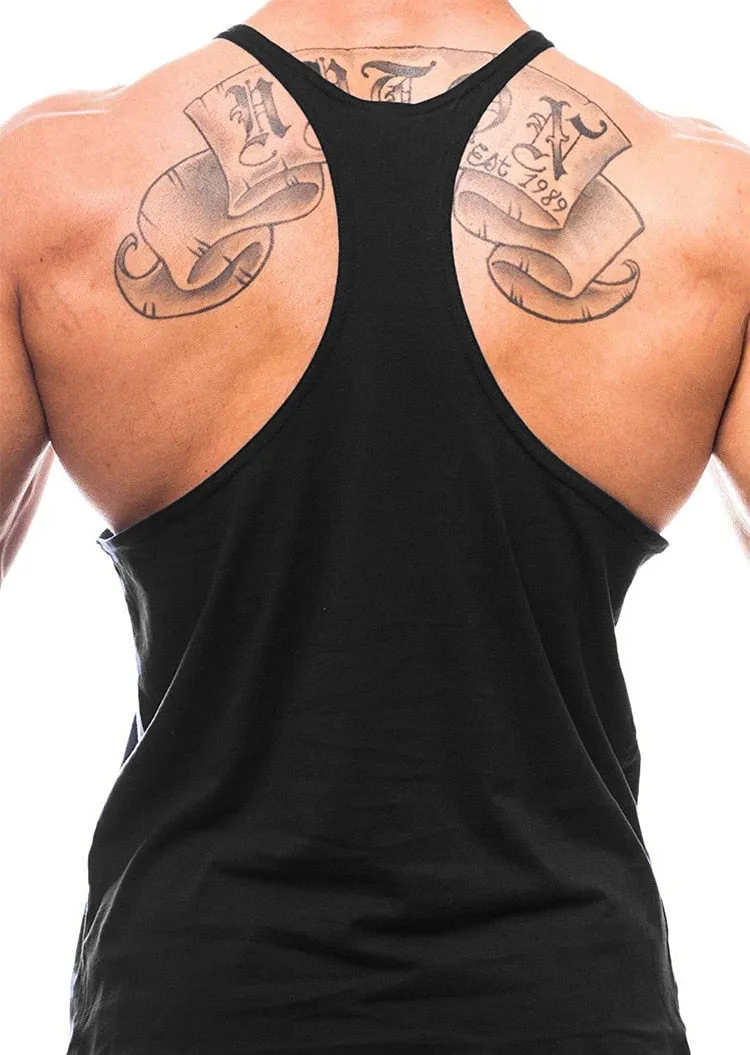 Xituodai Workout Sports Sleeveless Shirt Brand Gym Mens Back Tank Top Muscle Fashion Singlets Stringer Clothing Bodybuilding Fit