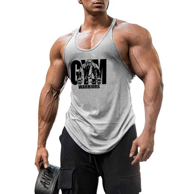 Xituodai Workout Sports Sleeveless Shirt Brand Gym Mens Back Tank Top Muscle Fashion Singlets Stringer Clothing Bodybuilding Fit