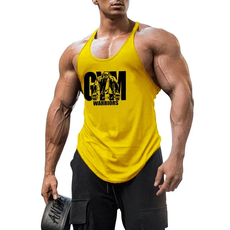 Xituodai Workout Sports Sleeveless Shirt Brand Gym Mens Back Tank Top Muscle Fashion Singlets Stringer Clothing Bodybuilding Fit