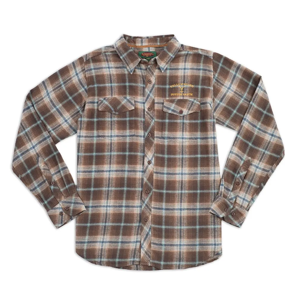 Yellowstone Embroidered The Original Flyshacker Plaid Flannel Shirt