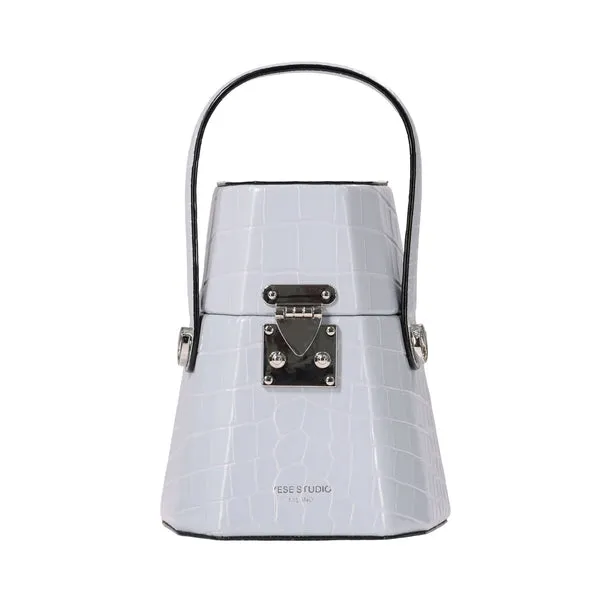Yese Studio Women's Cris Dust Blue Long Crossbody Bag ,Size : 18cm X 15cm X 7cm
