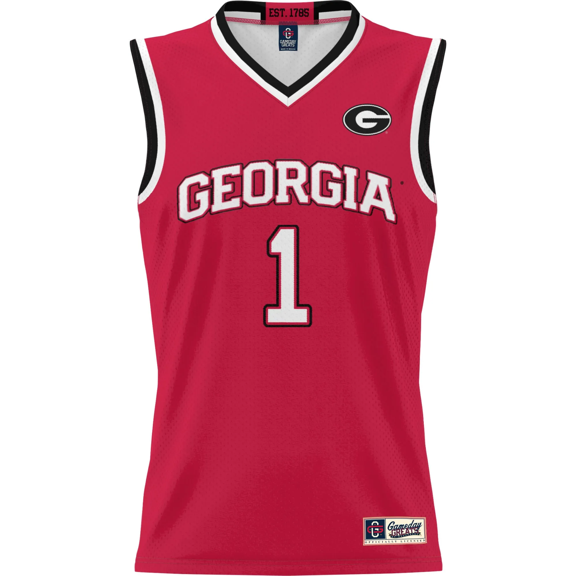 Youth GameDay Greats #1 Red Georgia Bulldogs Lightweight Basketball Jersey