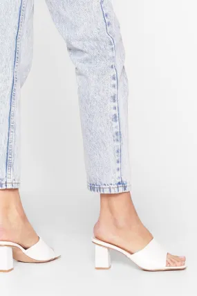 You've Got Sole Faux Leather Heeled Mules