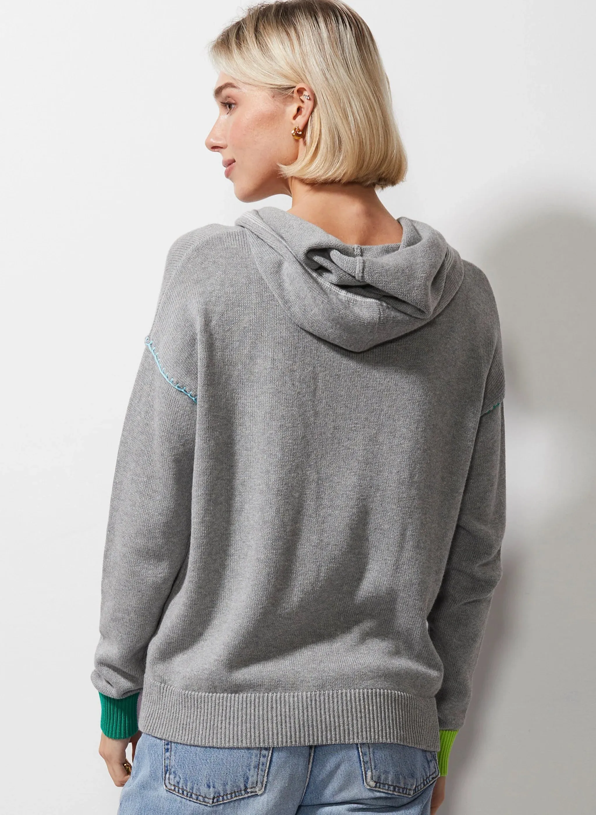 Zaket & Plover Handcraft Hoodie Sweater Cloud 6351