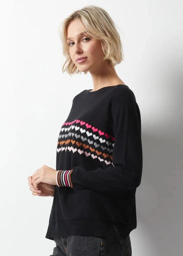 Zaket & Plover Lovestruck Sweater Black 6335