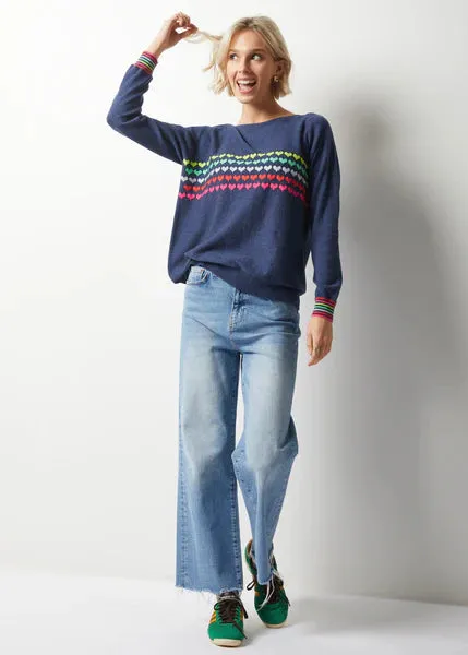 Zaket & Plover Lovestruck Sweater Denim