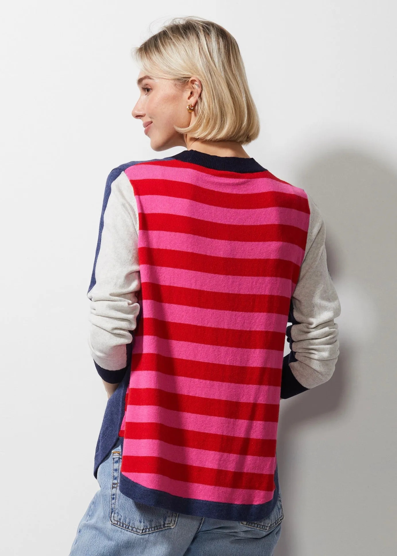 Zaket & Plover Stripey Stardom Sweater - Denim