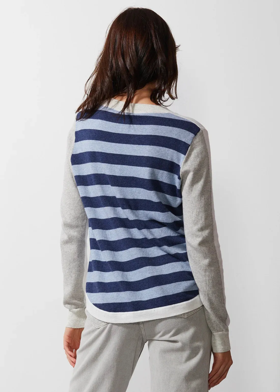 Zaket & Plover Stripey Stardom Sweater - White