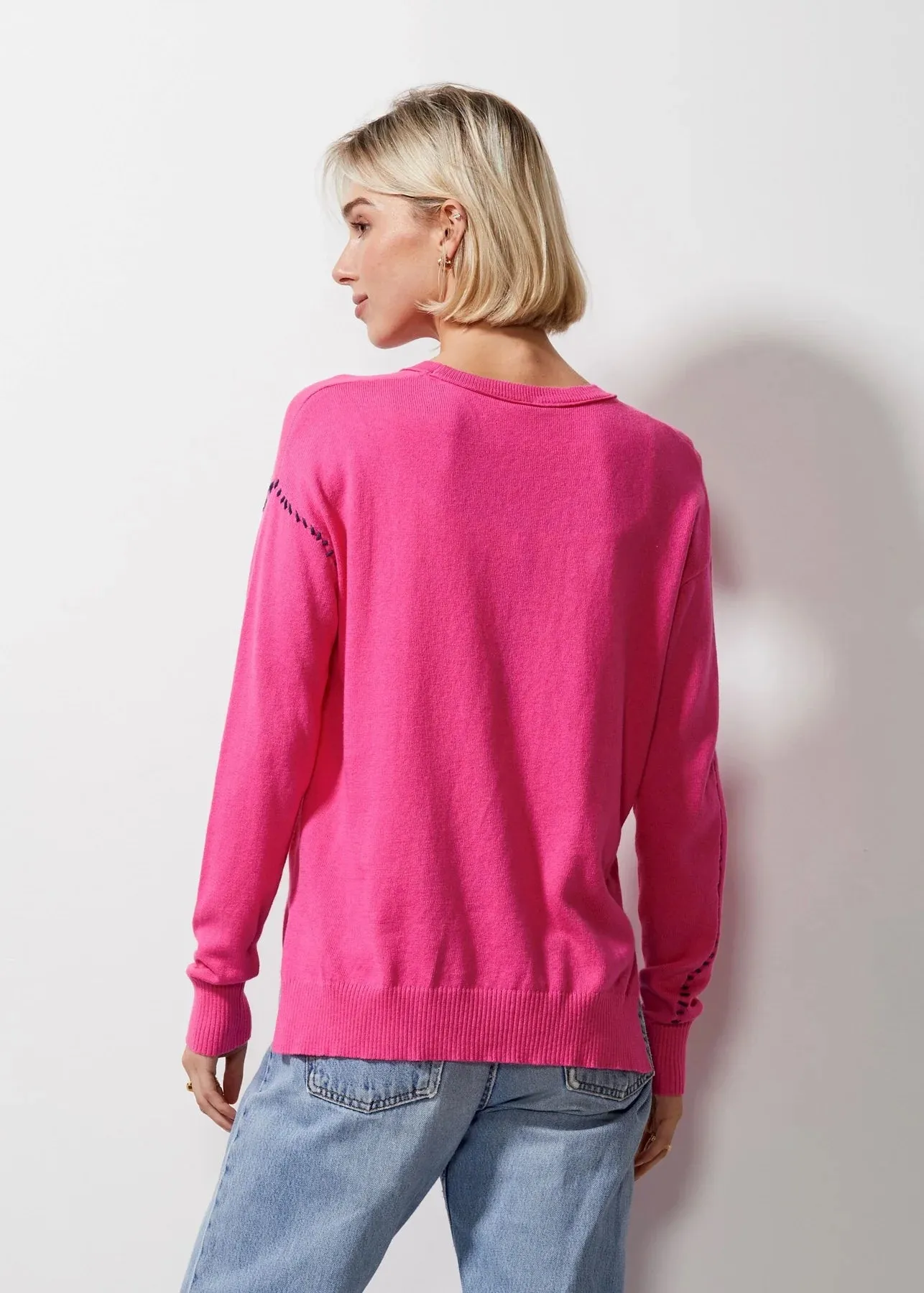 Zaket & Plover Super Star Sweater Pink 6346