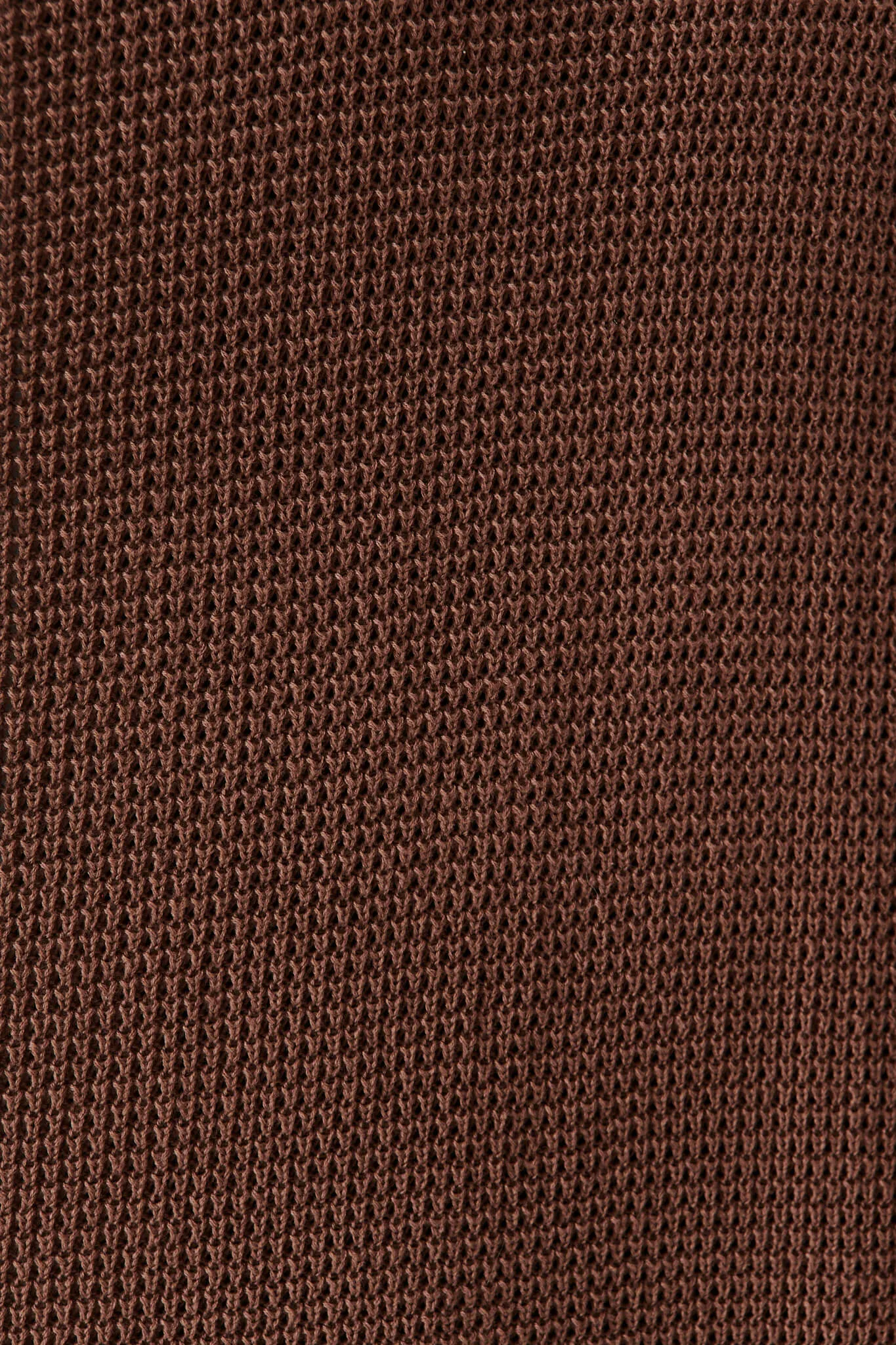 Zellweger Longline Knit Cardigan In Brown Cotton Blend