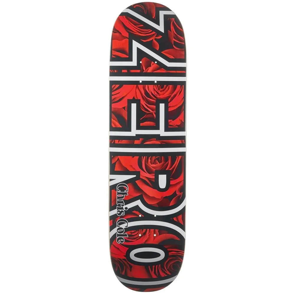 Zero Skateboard Deck Cole Floral Bold Red 8.5